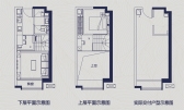 旭辉荣华公园大道loft户型图1室1厅1卫0.00㎡