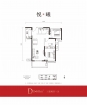 阳光城壹号上林悦D户型3室2厅1卫101.00㎡