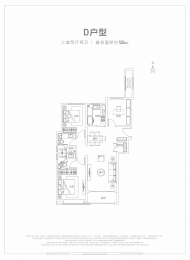 3室2厅2卫 户型图