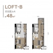 沣东华侨城文旅融合示范区LOFT-B1室0厅1卫48.00㎡