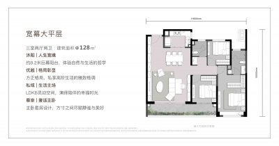 3室2厅2卫 户型图