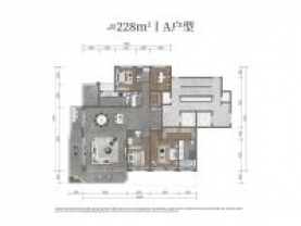 4室2厅3卫 户型图